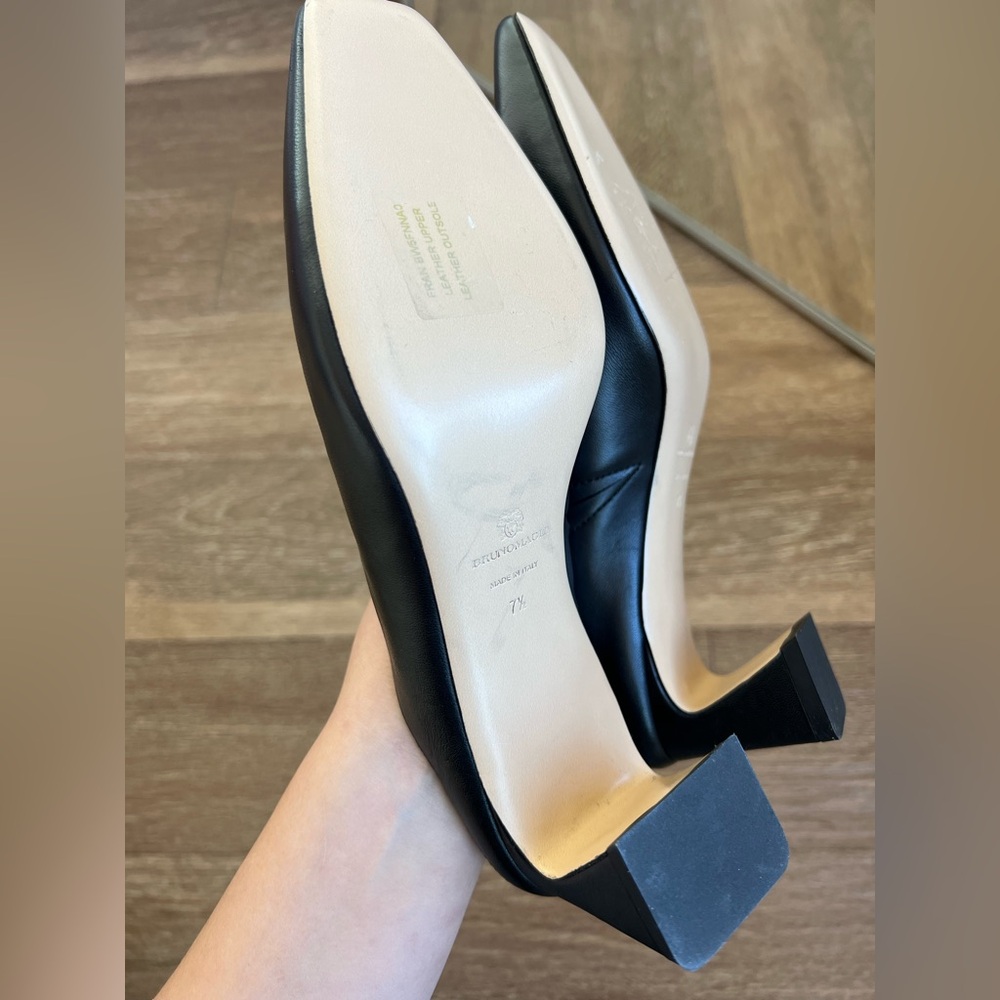 BRUNO MAGLI
Fran 50MM Leather Block Heel Mules (new) - Picture 5 of 8